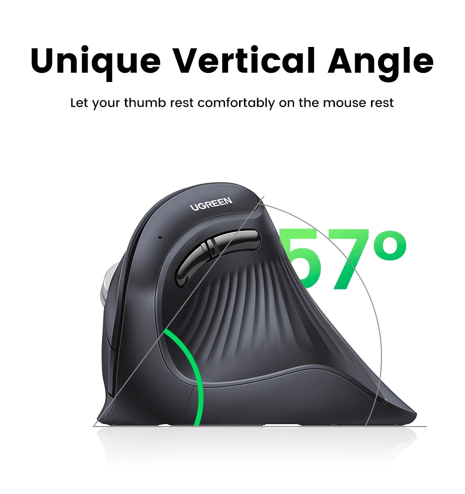 Vertical Wireless Ergonomic Mouse