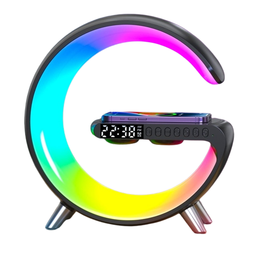 PowerPod™ RGB Multifunctional Wireless Charger Alarm Clock Speaker - Nymex