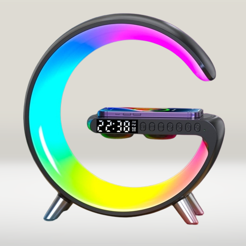 PowerPod™ RGB Multifunctional Wireless Charger Alarm Clock Speaker - Nymex