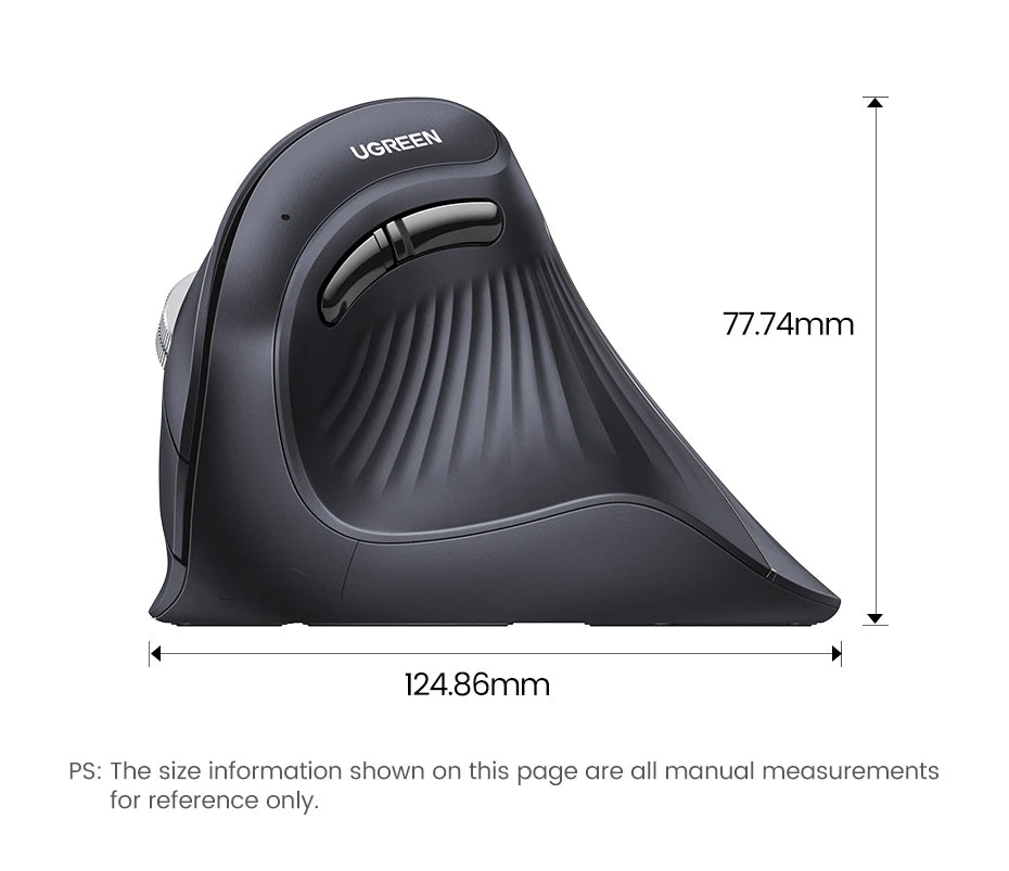 Vertical Wireless Ergonomic Mouse