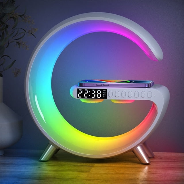 PowerPod™ RGB Multifunctional Wireless Charger Alarm Clock Speaker - Nymex