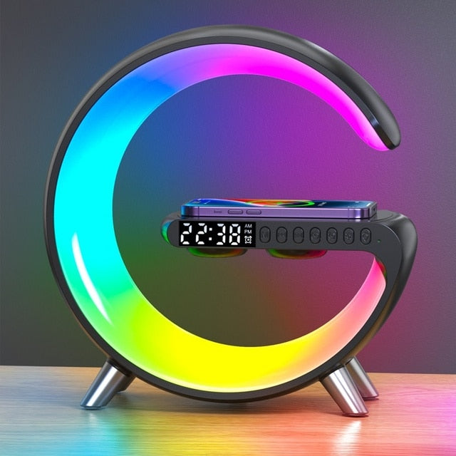 PowerPod™ RGB Multifunctional Wireless Charger Alarm Clock Speaker - Nymex