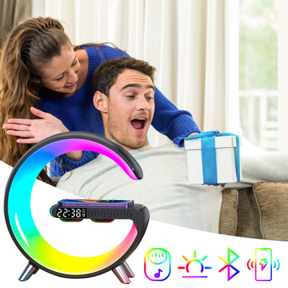 PowerPod™ RGB Multifunctional Wireless Charger Alarm Clock Speaker - Nymex