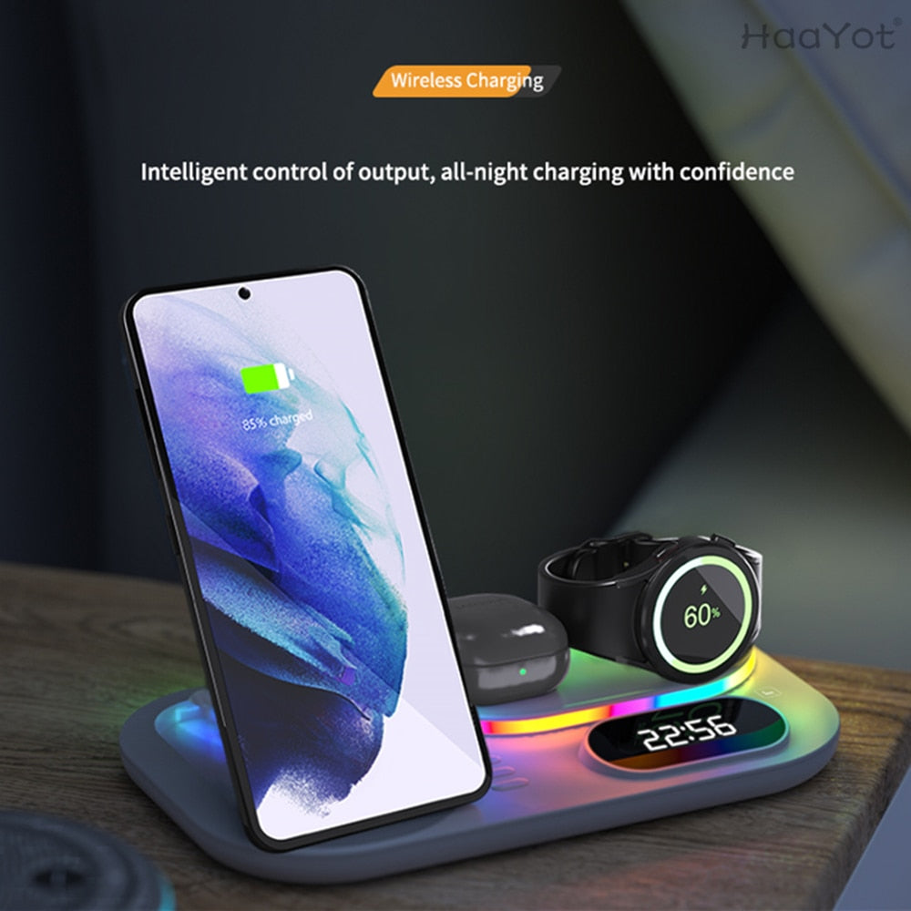 Nymex - Color Dock Pro™ RGB Wireless Charger Dock